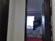 My stepmom catches me squirting on the floor and look how she reacts 16/16