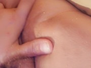 Fingering my tight little ass hole