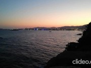 Skinny guy masturbates on a cliff during a sunset in Ibiza 3/16