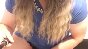 Sexy Crossdresser jerks off and eats load