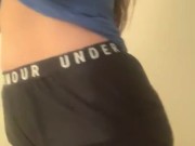 Wife teases while home alone