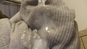 Today part two the wipe off of cum