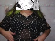 Chubby girl dancing