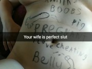 My wife is a perfect slut for free fucking [Cuckold. Snapchat]