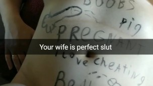 My wife is a perfect slut for free fucking [Cuckold. Snapchat]