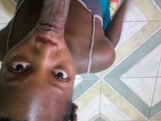 Stepdad Told Hot Naughty Ebony Stepdaughter To Get On Her Knees And Suck A Big Dick Sloppy – Jhodez