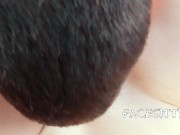 Mistress made Uber driver cum and eating his sperm from pussy, slave lick and clean his cumshot 8/16