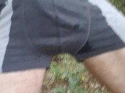Pissing and Cumming in the woods