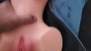 Fucking my brand new torso sex doll toy
