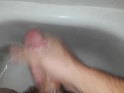Guy jerking off ( moaning, nice cumshot)