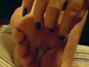 MILF LONG NAILS TICKLING MALE FEET SOLES MUSIC VIDEO 2/16