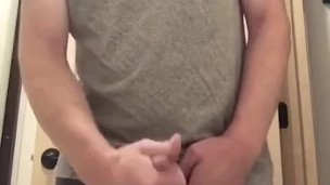 Jerking Off A Huge Load From Uncircumcised Dick