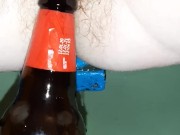 pee in a bottle close up