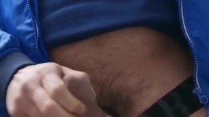 FUCKING CRAZY JERK OFF IN PUBLIC TOILET 