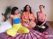 Real Amateur Lesbian Threesome Party 9/16