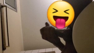 Hand job in bathroom prt.4