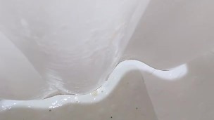 Playing with my Fat Cock in the Shower and Cumming