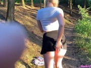 Hot Blonde Passionate Masturbate Pussy in the Forest - Solo 3/16
