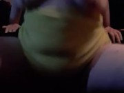 Bouncing my tits, excuse my tummy again