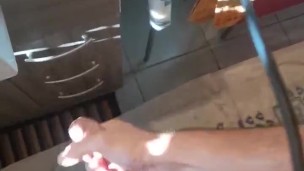 Young skinny guy with a big dick cum 