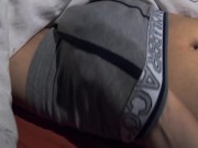 Step son has sensitive cock, cum on panties after a short time 4/16