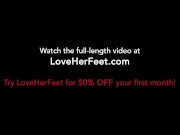 Sexy Blonde Personal Assistant Gives Her Boss a Footjob 16/16