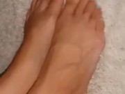 Wiggling my blue toesies! 