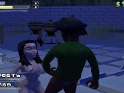 Aborigines fuck local girls. Orgy in the village! | BoneTown, Sex Games 9/16