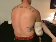 Hot gf becomes bfs lil slut. Rough sex. Tied up. Multi orgasms.  2/16