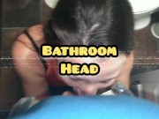 On her knees skeez. Sneaky blowjob and Cums in her throat. Giving head to Fred! 1/16