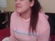 Gamer girl wife ignores dick and keeps playing Call of Duty after getting a big facial 12/16