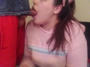 Gamer girl wife ignores dick and keeps playing Call of Duty after getting a big facial 6/16