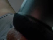 Milk Huge Sexy Balls with Fleshlight Launch with Moaning Creampie