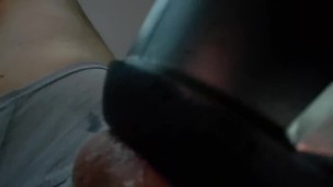 Milk Huge Sexy Balls with Fleshlight Launch with Moaning Creampie