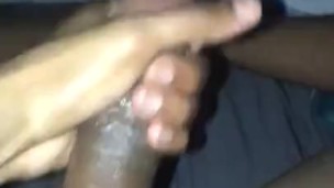 My gf sister watches Me beat my big dick
