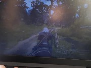 Во время компьютерной игры 