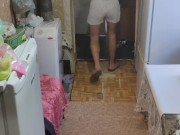 Gathered, got dressed, and left.