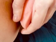 Horny nurse with perfect body plays with dildo