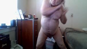 fun with cocoa butter, shaving, jiggling my fat for you
