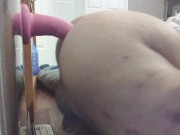 SISSY CUMMING INSTANTLY WHEN COCK TOUCHES HER HOLE