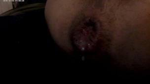 Twink BF Pushes Out Creampie After Me and My Bro Fucked Him