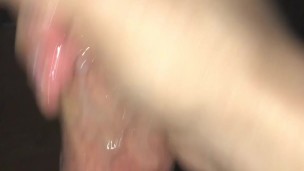 Lubed Cockstroking w/vibrating ring