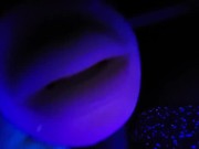 Nasty Talk with Sexy Moaning Cumshots - Black Light