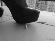 Mistress is smoke and crush cigarette 10/16