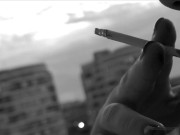 Mistress is smoke and crush cigarette 7/16