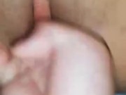 Babe fucks my shaved pussy till I cum hard on her whole hand