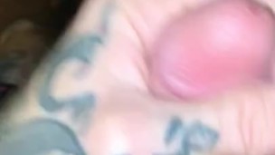 Shaking my big dick with precum 