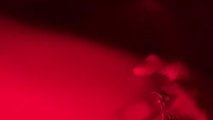 Fingering with my new red lamp!! #Quickie
