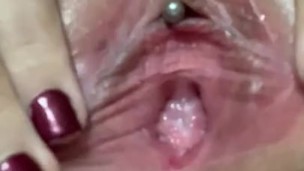 Close up - my pussy is too tight for two fingers 