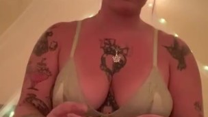 Tattooed Stoner Rolls a Joint and Masturbates 